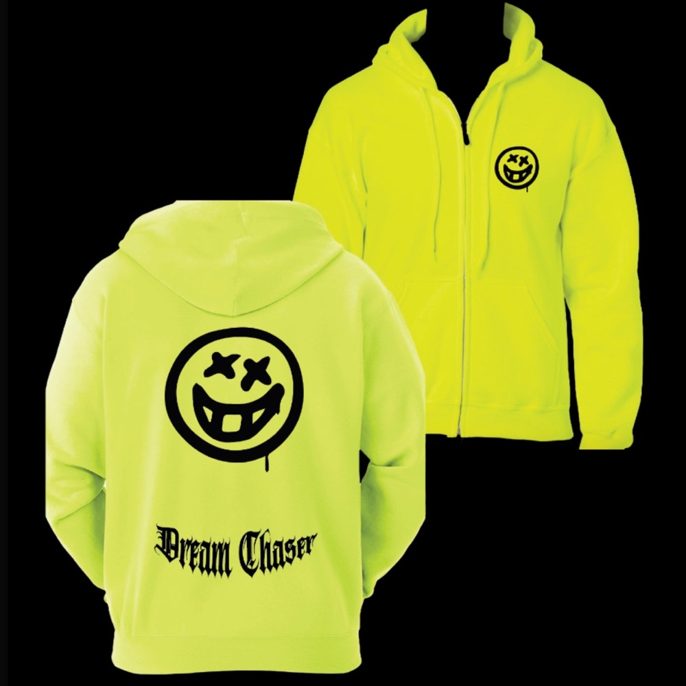 “Dream Chaser” Unisex Hoodie- Neon Yellow